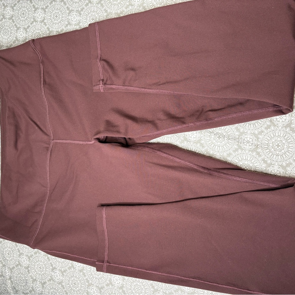Prana Women's High-Waisted Maroon Leggings